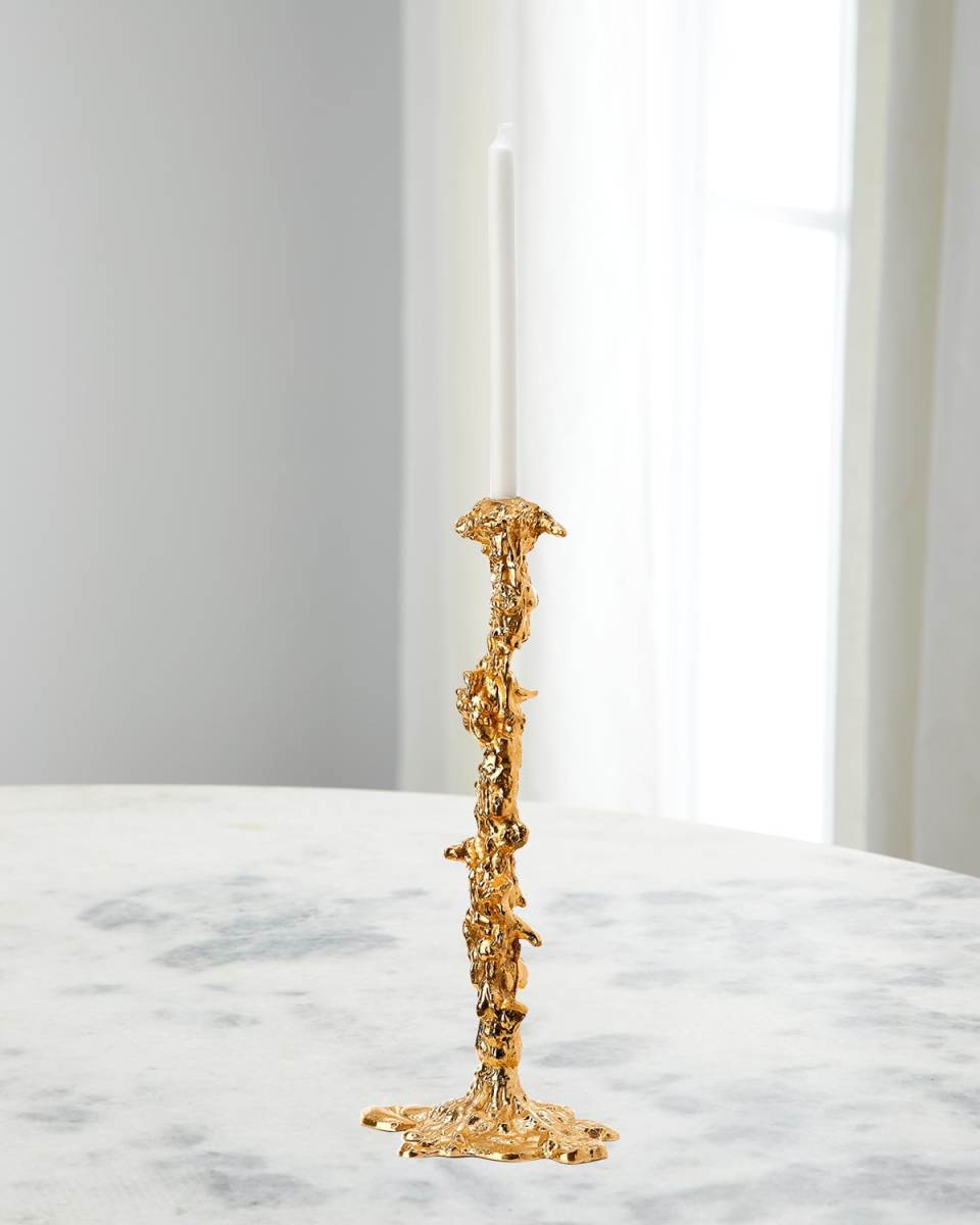 Gold Drip Candle Holder - 20"